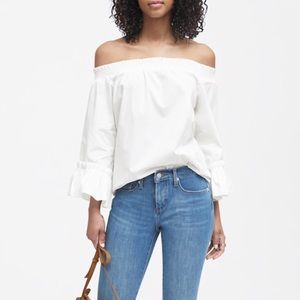 Banana Republic Off-The-Shoulder Full-Sleeve Top